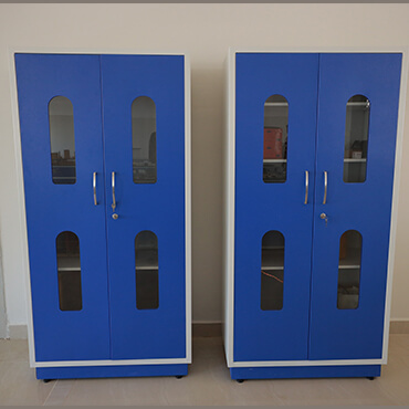 chemical storage cupboard